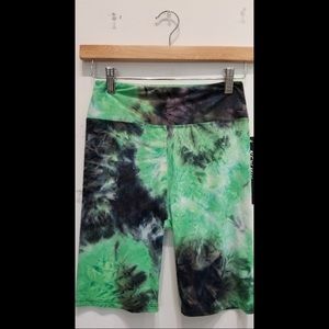 Tie Dye High Waisted Biker Shorts